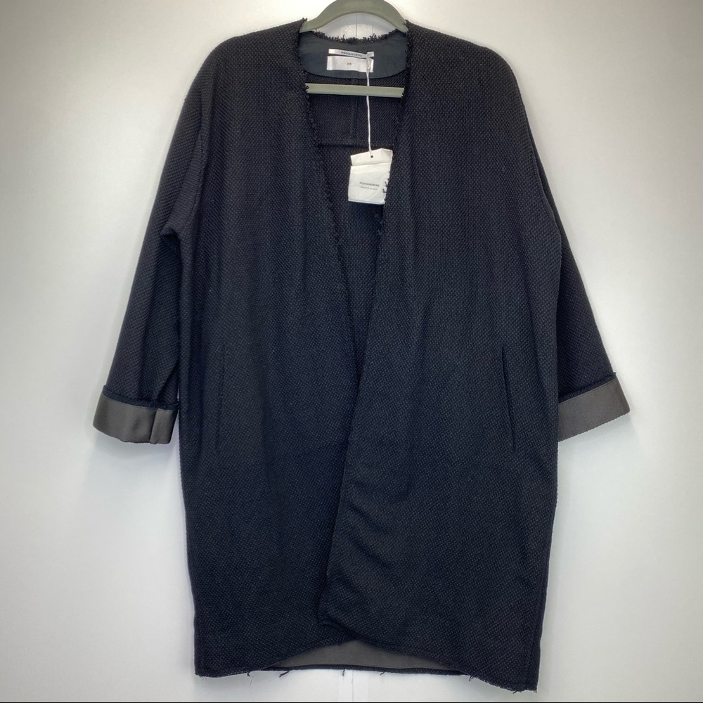 Pomandere Cotton Wool Boucher Sweater Coat NWT